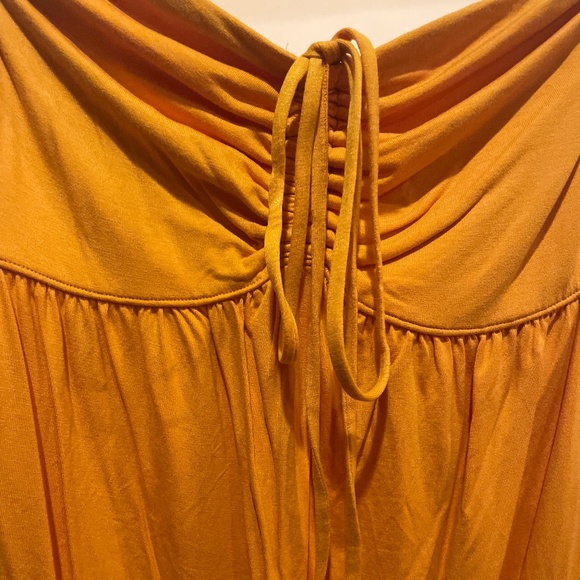 NEW ISABEL by Ingrid Isabel, Adorable Maternity Orange Babydoll Halter Top NWT - Picture 10 of 12